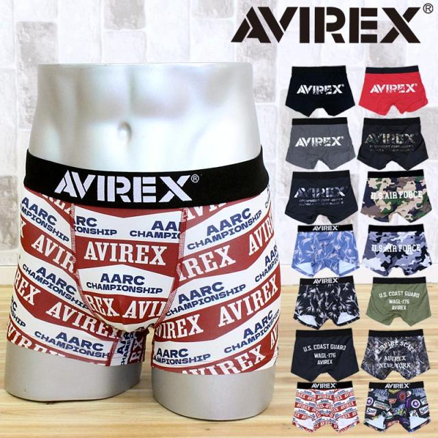 AVIREX アヴィレックス AX LOGO PRINT BOXER SHORTS ボクサーショーツ ボクサーパンツ ロゴ メンズ インナー 下着 アンダーウェア アビレックス ブランド 男性 プレゼント ギフト