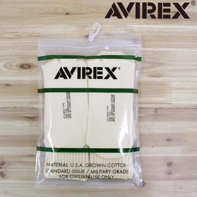 AVIREX アヴィレックス USA COTTON SOX USA 782-5972007 コットン ソックス 靴下 2足組 アビレックス ミリタリー メンズ ブランド プレゼントギフト