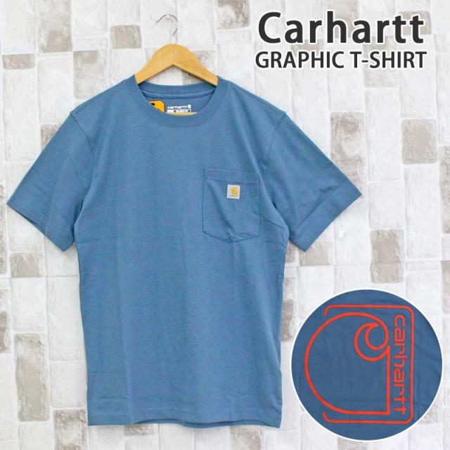 Carhartt カーハート リラックスフィット BIGロゴ バックプリント グラフィックTシャツ Relaxd Fit Lightweight Short-Sleeve Pocket C Graphic T-Shirt 106760 メンズ ブランド