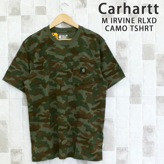 Carhartt カーハート アーバイン リラックス カモ ポケット付きクルーネック Tシャツ 103652 半袖 トップス メンズ ブランド