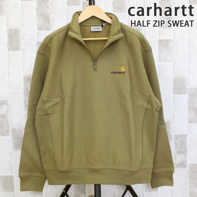 carhartt カーハート WIP ハーフジップ アメリカンスクリプト スウェット 裏起毛 Half Zip American Script Sweat I027014 トレーナー スウェットシャツ 長袖トップス メンズ ブランド