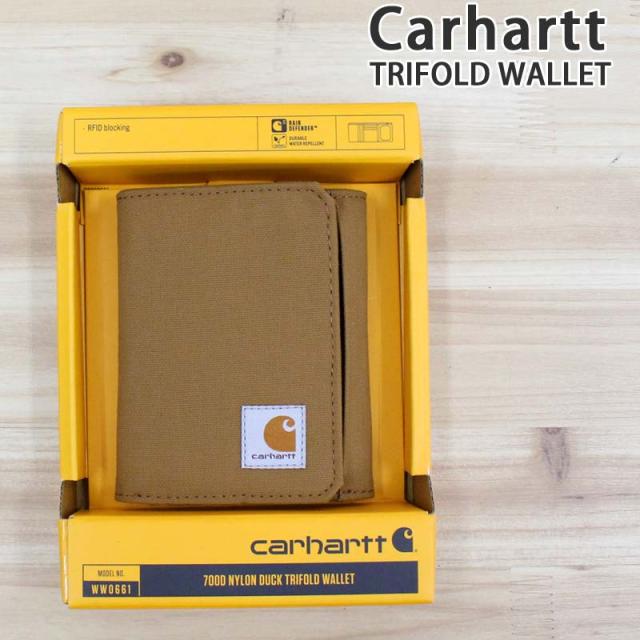 Carhartt カーハート ナイロンダック 三つ折り財布 700D Nylon Duck Trifold Wallet ウォレット 財布 B0000661 WW0661 メンズ ブランド