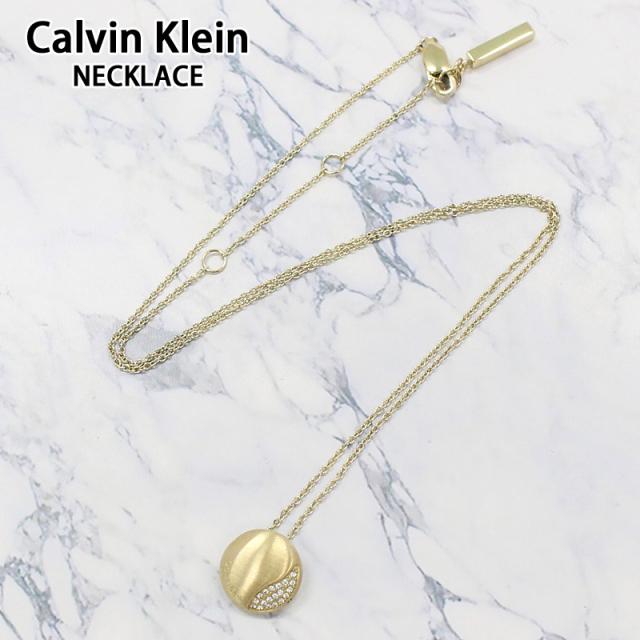 Calvin Klein カルバンクライン CK ミニマル サーキュラー ステンレス ネックレス MINIMAL CIRCULAR 35000143 35000144 ブランド 小物 プレゼント ギフト アクセサリー シルバー ゴールド おしゃれ