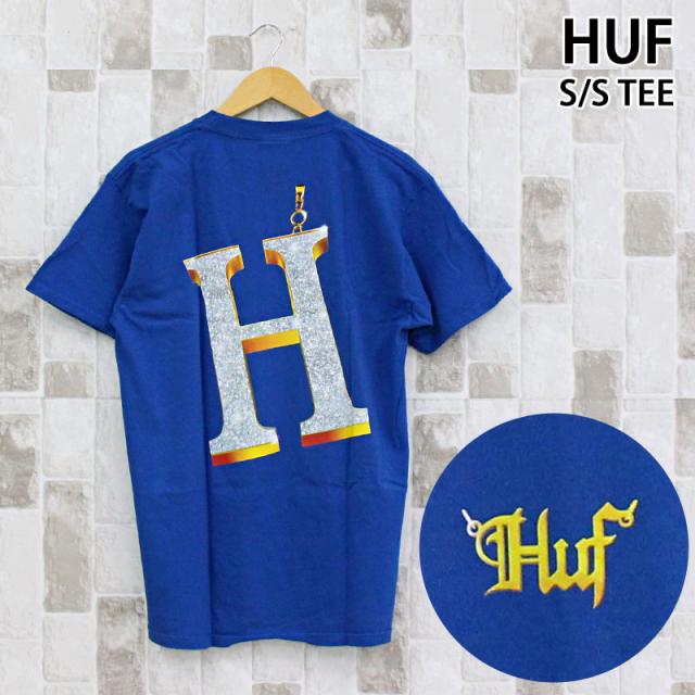 HUF ハフ ビッグH ショートスリーブバックプリントTシャツ BIG H S/S TEE クルーネック ロゴ コットン トップス 半袖 メンズ ストリート スケボー ブランド TS02412