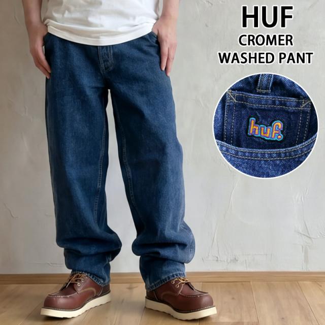 HUF ハフ クローマー ウォッシュドパンツ CROMER WASHED PANT PT00310 デニムパンツ パンツ メンズ 人気ブランド