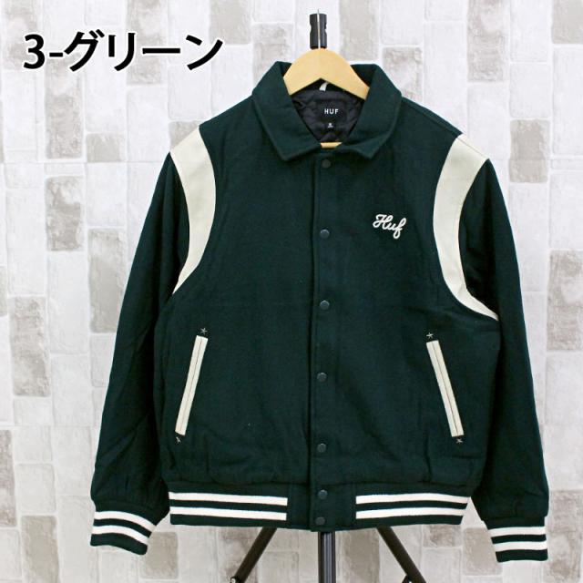 送料無料 HUF ハフ ソングバーシティジャケット SONG VARSITY JACKET スタジャン 刺繍 キルティング アウター ブルゾン メンズ ストリート スケート ブランド JK00439 送料無料 HUF ハフ ソングバーシティジャケット SONG VARSITY JACKET