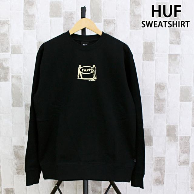 HUF ハフ リロケーションクルーネックスウェット RELOCATION CREWNECK 裏起毛 トップス 長袖 トレーナー スウェットシャツ プルオーバー メンズ ストリート スケーター ブランド PF00683