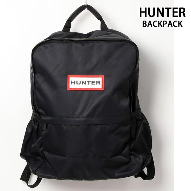 HUNTER ハンター ロゴプレート オリジナルナイロンバックパック 男女兼用 バッグ 鞄 リュック デイパック 耐水 メンズ レディース UBB6028KBM