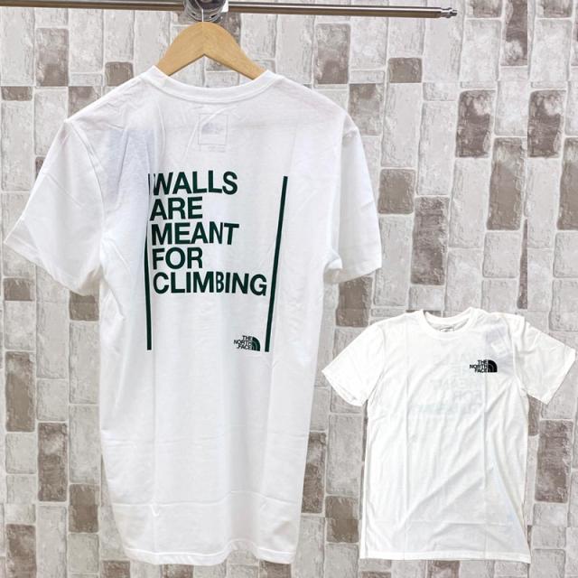 メンズ,メンズファッション,THE NORTH FACE,ザ ノースフェイス,WALLS ARE MEANT FOR CLIMBING TEE,ウォールクライミング,ロゴ,バックプリントTシャツ