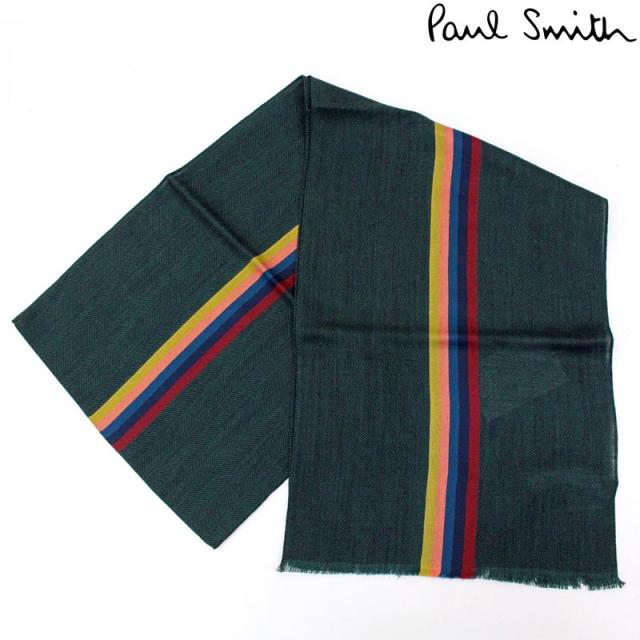 メンズ,メンズファッション,PAUL SMITH,ポールスミス,スカーフ,マフラー,ストール,ストライプ,マルチカラー,シルク,ウール,レディース,インポート,ブランド,プレゼント,ギフト,並行輸入