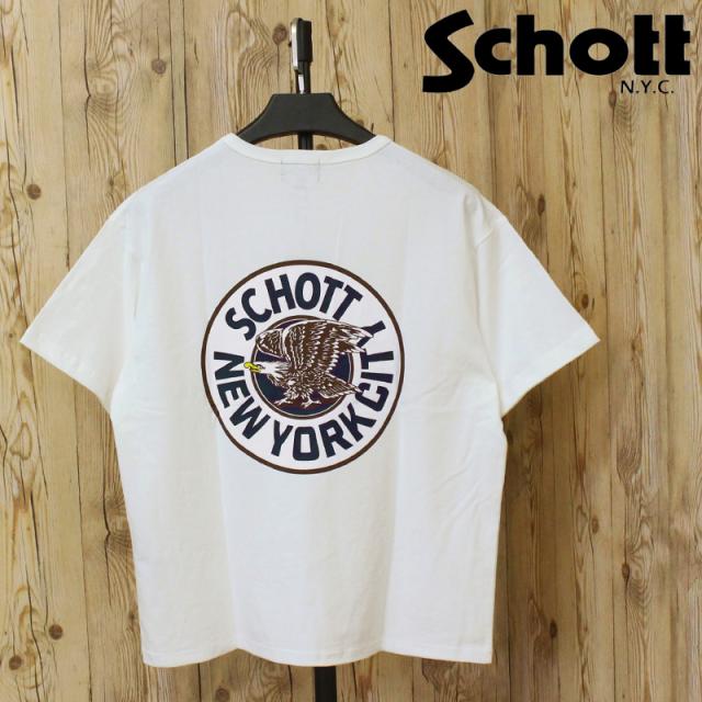 Schott ショット CIRCLE EAGLE COMPACT T-SHIRT サークル イーグル コンパクト Tシャツ 半袖 トップス メンズ 人気 ブランド 春 夏