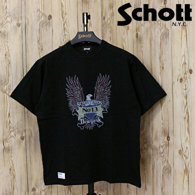 Schott ショット T-SHIRT EAGLE 782-5134019 イーグル 半袖Tシャツ 綿100% コットン トップス メンズ 人気 ブランド 春 夏