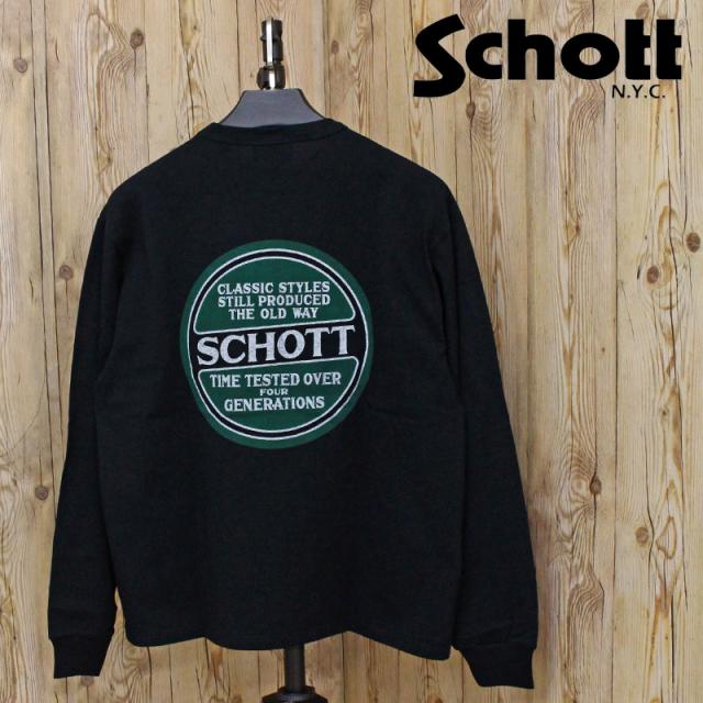 Schott ショット キルティング コンビ クルースウェット QUILTED COMBI. CREW SWEAT 782-5232016 トップス ブランド