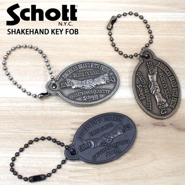 Schott ショット SHAKEHAND KEY FOB シェイクハンド キーホルダー 782-5970031 メンズ ブランド 小物 プレゼント ギフト