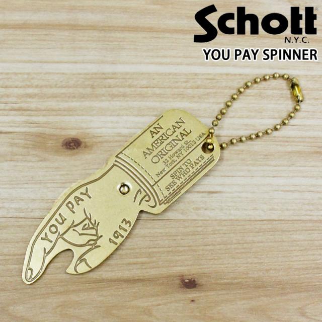 Schott ショット YOU PAY SPINNER ユーペイ スピナー キーホルダー 782-4970036 メンズ ブランド