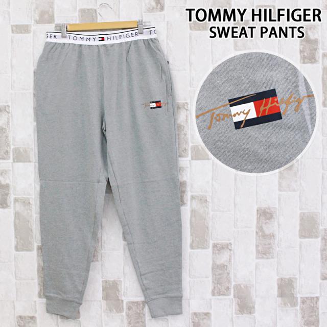 TOMMY HILFIGER トミー ヒルフィガー ワンポイントロゴフレンチテリー スウェットパンツ ジョガーパンツ ズボン ボトムス 長ズボン ルームウェア 09T4503 メンズ ブランド
