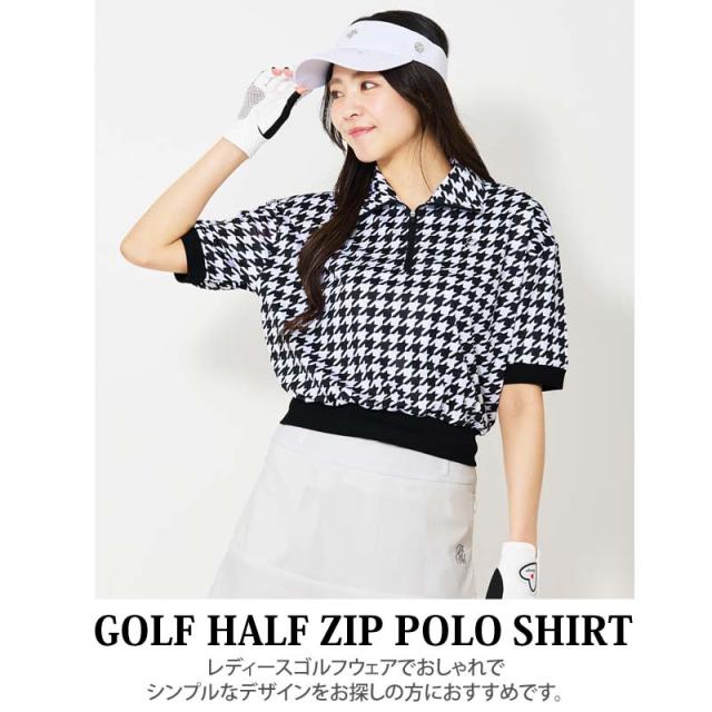 メンズ,メンズファッション,メンズカジュアル,通販,ゴルフウェア,レディース,gs GOLF,ハーフジップ,リブトップス,ポロシャツ,半袖,ショート丈,柄,無地,おしゃれ,かわいい,韓国系,春夏,gs-004s