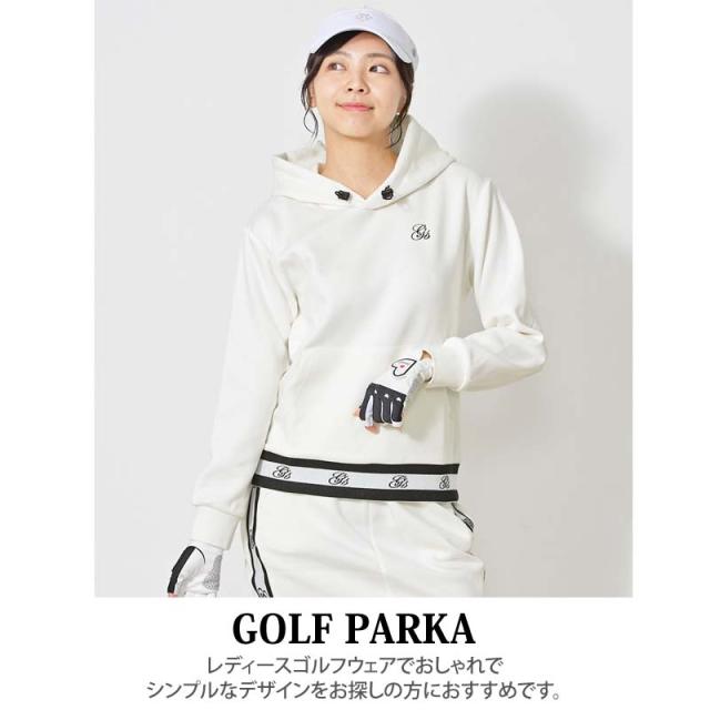 ゴルフウェア レディース gs GOLF トレーナー スウェットジャージ モックネック トップス リブロゴ おしゃれ 秋冬 春夏 ブランド