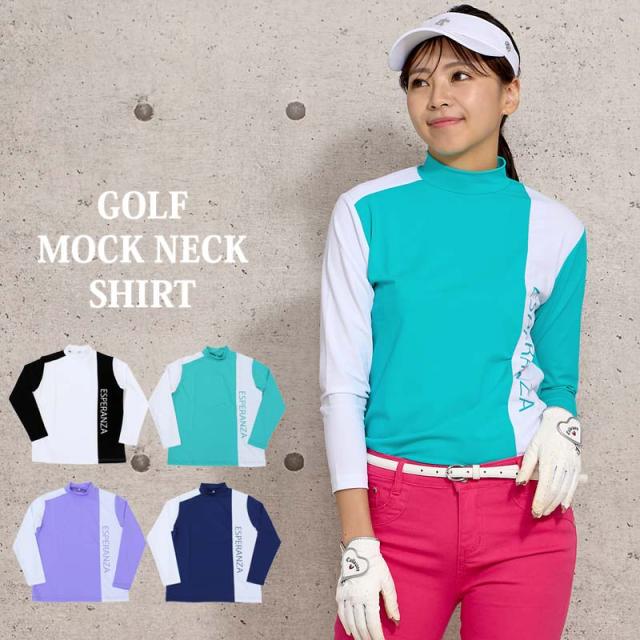メンズ,メンズファッション,通販,ゴルフウェア,レディース,ゴルフ,モックネック,ポロシャツ,ハイネック,長袖,ストレッチ,伸縮,トップス,無地切替,カットソー,おしゃれ,かわいい,韓国系,春夏,秋冬,LDG-1