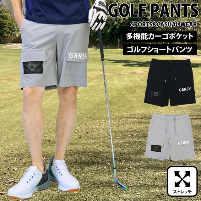 メンズ メンズファッション メンズカジュアル 通販 ゴルフパンツ メンズ ゴルフウェア GIORNO SEVEN ジョルノセブン ハーフパンツ ショートパンツ 短パン 多機能カーゴポケット ポリエステルストレッチ おしゃれ 春夏 YMS-095