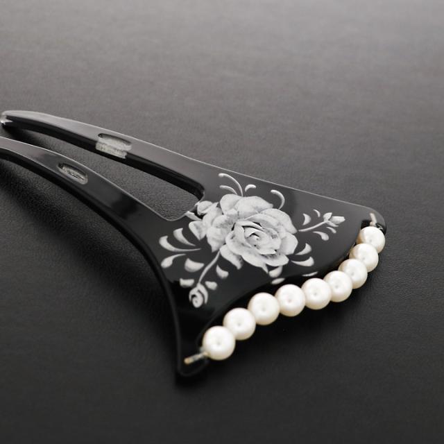  パールビーズ付き 訪問着、色留袖に