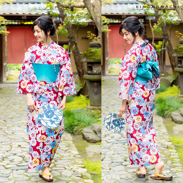 浴衣 帯 半幅帯 「ぼかし　黄・藤・ラズベリー・桃・ピンク・赤・ブルーラベンダー・紫・金茶・赤紫・アップルグリーン・ターコイズ・水色　全13色」 日本製 半巾帯 単帯 レディース 女性用 浴衣帯 半幅帯単品 京都きもの町オリジナル 【メール便対応可】