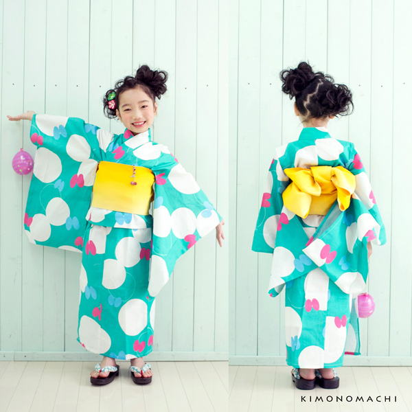 浴衣 帯 半幅帯 「ぼかし　黄・藤・ラズベリー・桃・ピンク・赤・ブルーラベンダー・紫・金茶・赤紫・アップルグリーン・ターコイズ・水色　全13色」 日本製 半巾帯 単帯 レディース 女性用 浴衣帯 半幅帯単品 京都きもの町オリジナル 【メール便対応可】