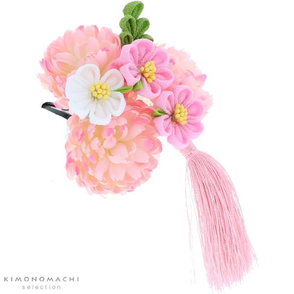 つまみ細工 七歳の女の子に、三歳、五歳の女の子にも 髪飾り単品