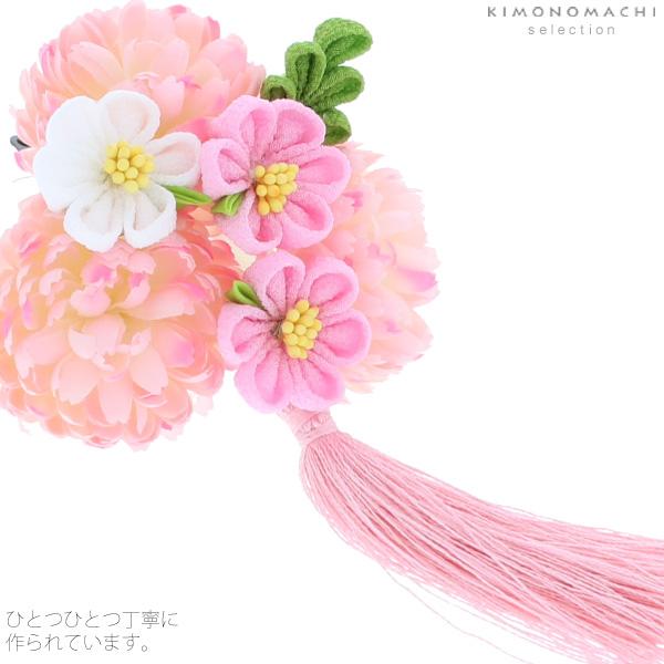 髪飾り 桃の節句、お正月にも つまみ細工