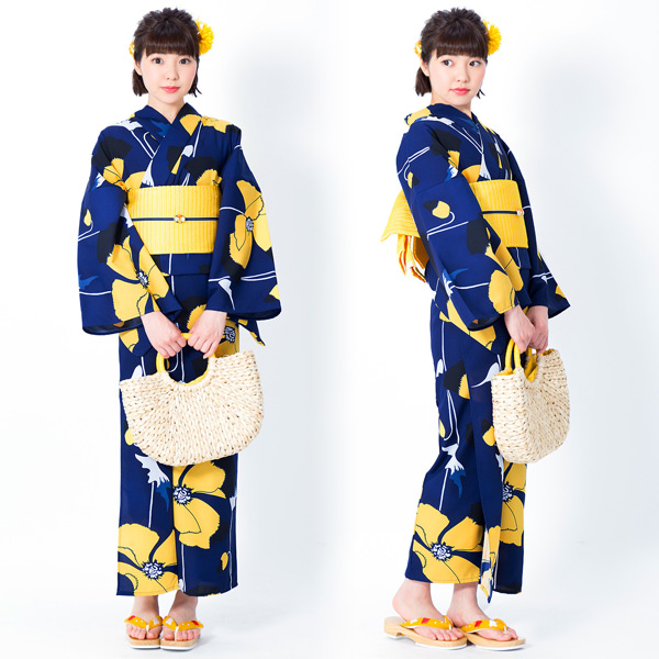 京都きもの町 オリジナル 浴衣 レディース ポリエステル浴衣 女性浴衣