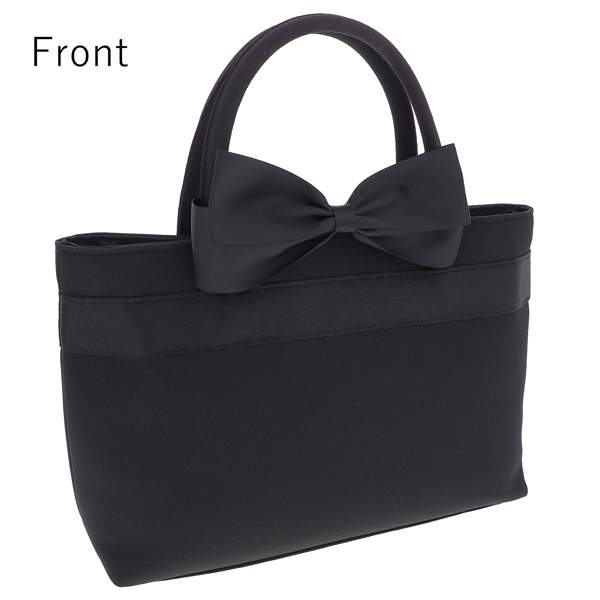 フォーマルバッグ 「ブラック リボン」 リボン付き手さげ ふくさ付き 2点セット 卒業式 バッグ セレモニーバッグ レディース 結婚式 入学式 葬儀 葬式 バック ブラックフォーマル 礼服 冠婚葬祭 ママ リボン 20代 30代 40代 50代【メール便不可】
