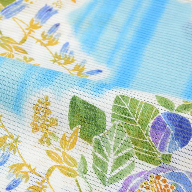 ブランド浴衣単品 レディース 浴衣 「みすゞうた (m1904) 夏椿 水色」 大人浴衣 Fサイズ 女性用 女性浴衣 ゆかた 【メール便不可】