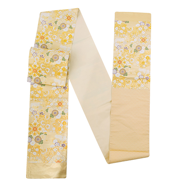 礼装　袋帯 「源氏香　華文」 日本製 西陣織 西陣織証紙番号No.2362 大光株式会社 絹 未仕立て 六通柄 訪問着用 色留袖用 礼装袋帯 ＜T＞【メール便不可】