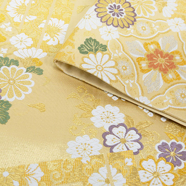 礼装　袋帯 「源氏香　華文」 日本製 西陣織 西陣織証紙番号No.2362 大光株式会社 絹 未仕立て 六通柄 訪問着用 色留袖用 礼装袋帯 ＜T＞【メール便不可】