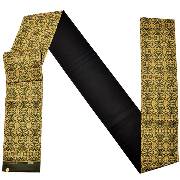 洒落袋帯 「山羊花卉文錦」 龍村美術織物謹製 西陣織証紙番号No.644 全通柄 日本製 西陣織 正絹 未仕立て 訪問着用 色無地用 付下げ用 洒落用袋帯 新品 未使用 ＜T＞【メール便不可】