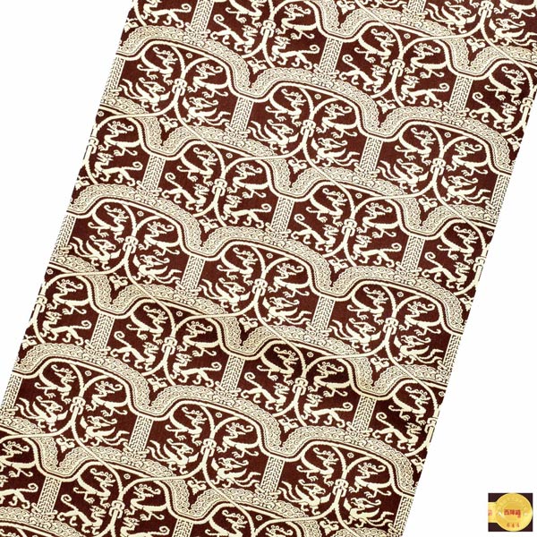 洒落袋帯 「龍鳳虎文錦」 龍村美術織物謹製 西陣織証紙番号No.644 全通柄 日本製 西陣織 正絹 未仕立て 訪問着用 色無地用 付下げ用 洒落用袋帯 新品 未使用 <T>【メール便不可】