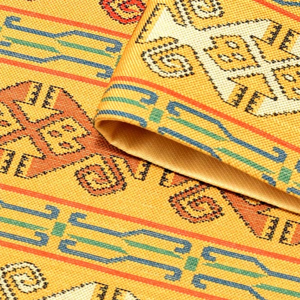 洒落袋帯 「チャンカイの申」 龍村美術織物謹製 西陣織証紙番号No.644 全通柄 日本製 西陣織 正絹 未仕立て 訪問着用 色無地用 付下げ用 洒落用袋帯 新品 未使用 ＜T＞【メール便不可】