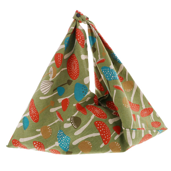 あずま袋 「キノコ」 あづま袋 東袋 エコバッグ 和雑貨 【メール便対応可】