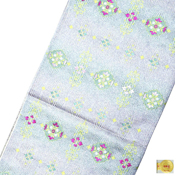 Prices down2】袋帯 礼装用袋帯 「白地 立涌小袖」帯匠山下謹製 西陣