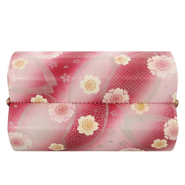 振袖 草履 バッグ 成人式 「薄ピンク×ルビー 八重桜 No.10」 エナメル調 花柄 草履Lサイズ 24cm前後 女性用 レディース 振袖用草履バッグセット <R>【メール便不可】