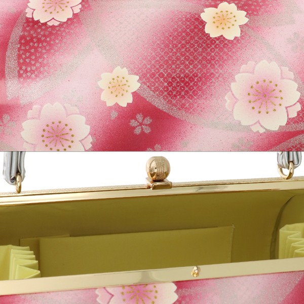 振袖 草履 バッグ 成人式 「薄ピンク×ルビー 八重桜 No.10」 エナメル調 花柄 草履Lサイズ 24cm前後 女性用 レディース 振袖用草履バッグセット <R>【メール便不可】