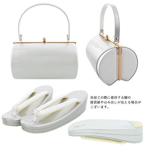 振袖 草履 バッグ 成人式 「バイカラー 全6色」 シンプルな無地 草履Lサイズ 24cm前後 女性用 レディース 振袖用草履バッグセット <R>【メール便不可】