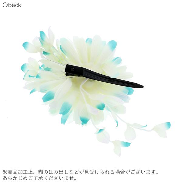 浴衣 髪飾り 「お花のクリップ髪飾り　ピンク・グリーン・ブルー・オレンジ」 ヘアアクセサリー 大人 レディース 着物 髪飾り 浴衣 子供 髪飾り単品 【メール便不可】