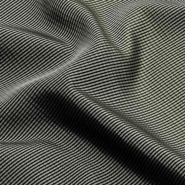 西陣 御召 男物 正絹 反物 「黒×灰色 格子」日本製 メンズ 紳士用 未