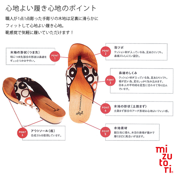 下駄 レディース 「みずとりの下駄 hitete KC-02-L　ドット・白／紫・紫」女性下駄単品 日本製 足が痛くなりにくい 履き心地の良い下駄 女下駄 女性 桐下駄 浴衣・夏着物に 浴衣下駄 ＜H＞【メール便不可】