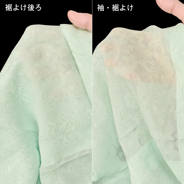 き楽っくpremium 裾よけ後ろ半分を二重張りに