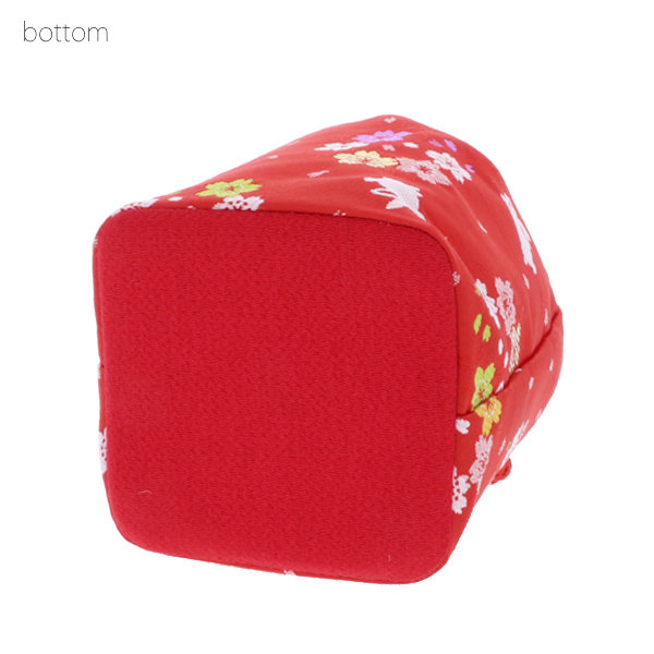 七五三 女の子 巾着 バッグ 単品「赤色 桜とうさぎ・朱赤×金色 桜・白色 千鳥 全3柄」 金襴 3歳 7歳 女児 七五三小物 和装 着物 ＜H＞【メール便不可】
