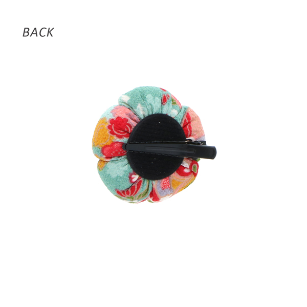 【訳アリ】【アウトレット品】 クリップ髪飾り 「ちりめん梅　クリップ　全5色」 ヘアアクセサリー 大人用・子供用 レディース 着物 和装 浴衣 カジュアル着物 七五三 女の子 ワンポイント 髪飾り単品【メール便不可】