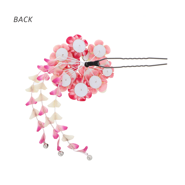 【訳アリ】【アウトレット品】Uピン髪飾り 「花かんざし 房飾り」ヘアアクセサリー 大人用・子供用 レディース 着物 和装 振袖 ドレス 七五三 女の子 ワンポイント 髪飾り単品【メール便不可】