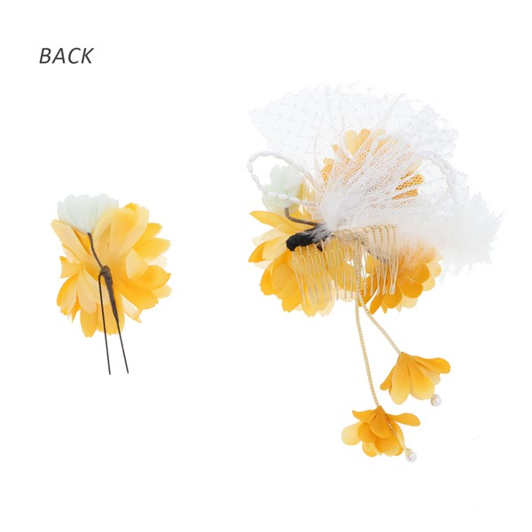 【訳アリ】【アウトレット品】コーム 髪飾り 「お花のコームとUピンの2点セット」ヘアアクセサリー 大人用・子供用 レディース 着物 和装 振袖 ドレス 七五三 女の子 ワンポイント 髪飾り単品【メール便不可】